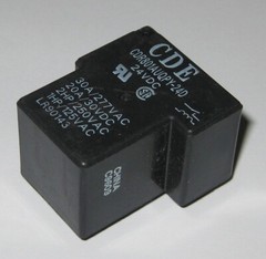 CDE Cornell Dubilier SPST N.O. 1 Form A CDR801 Relay – 277 VAC / 30A – 24 V Coil