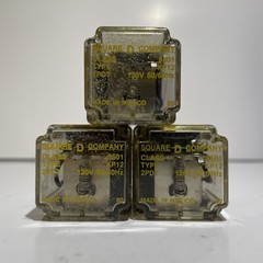 SQUARE D 8501 KP12 RELAY 120V 2PDT LOT OF 3