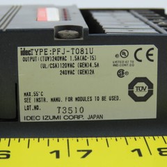 Idec PFJ-T081U 8-Relay Output Module 120/240VAC Output