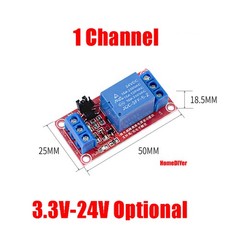 3/3.3/5/12/24V Relay Module With Optocoupler 1/2/4/8 Channel Electronic Moulding