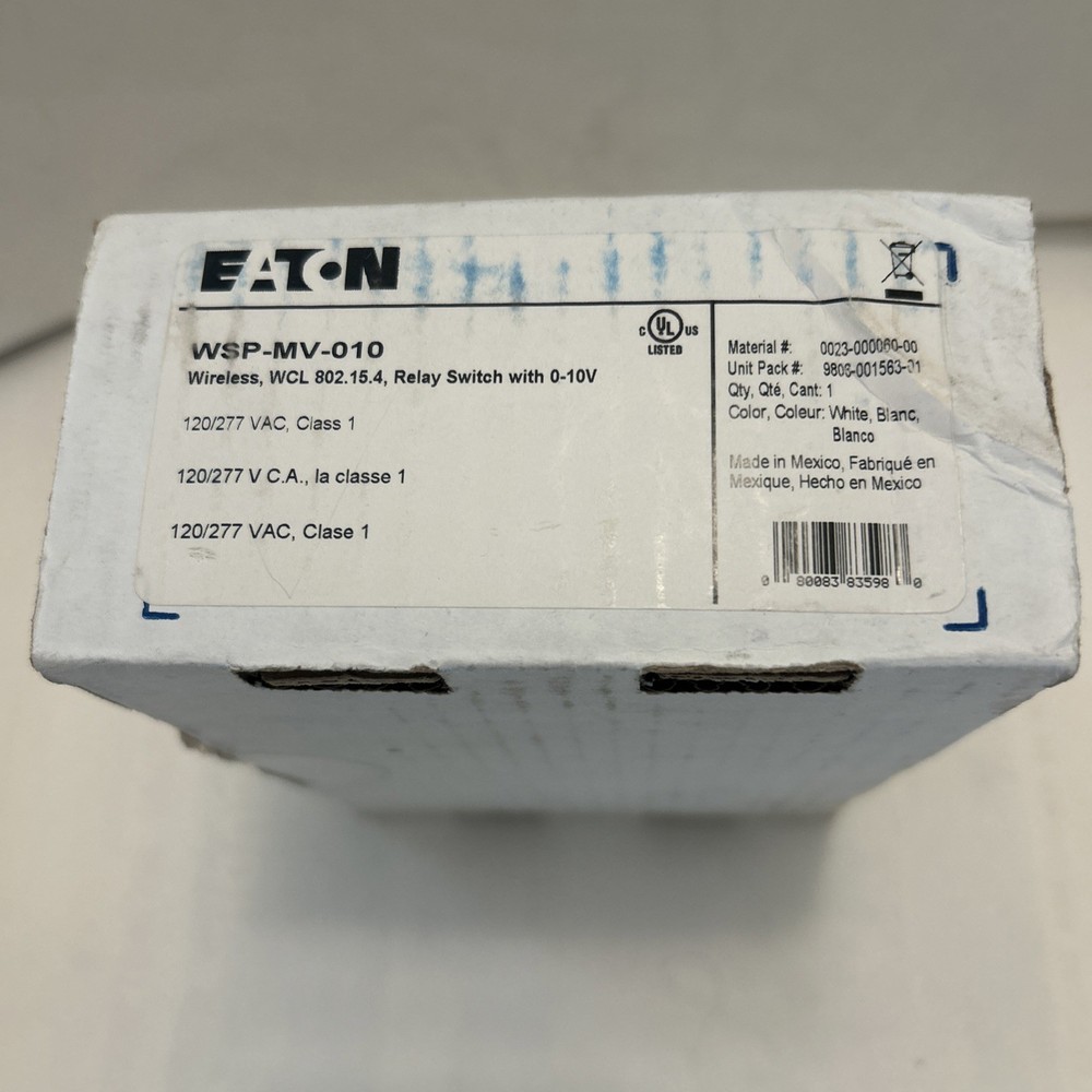 Eaton WSP-MV-010 Wireless Relay Switchpack – New Open Box