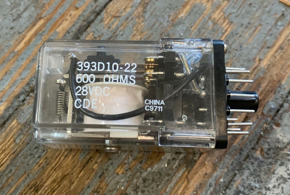 CORNELL DUBILIER ELECTRONICS 393D10-22 RELAY 600 OHMS 28VDC 14 PIN NEW NO BOX