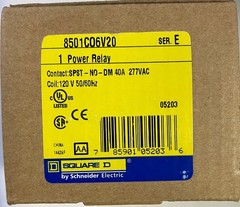2X Square D 8501C07V20 SER. E Power Relay SPST NO 277VAC 40A 120V Coil Shipped!