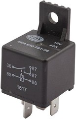 HELLA 933791061 Relay Mini Iso 5 Pole 12V Spst D87 Bkt, Multi