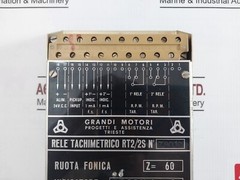 GRANDI MOTORI RT2/2S Tachometric Relay – Dual RPM Control 24 VDC