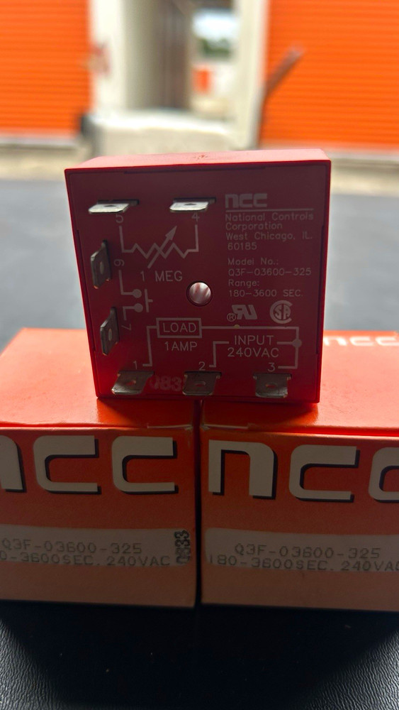 NCC Q3F-03600-325 Timer Relay Module 240VAC 1A 7-Pin SPST 1-Pole
