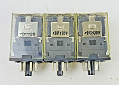 OMRON *LOT OF 3* – MKS2PIN – RELAY – 250VAC/ 30VDC, 10A RES. ,7A GEN. SINGLE PHS