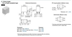 1 pc Relay 12V coil, 30 A contact, SPST, P/N: ACTBPDR4V