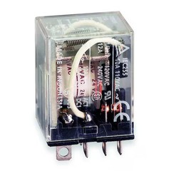 Omron Ly2n-Ac220/240 Plug-In, General Purpose Relay, Square, 10 A, 8 Pins,