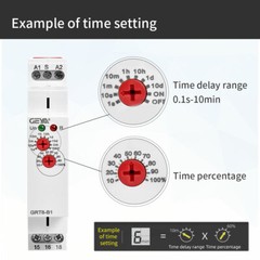 GEYA Electronic On Delay Off Delay Timer Delay Relay AC/DC12V-240V 16A US Stock