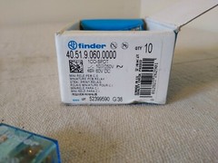 Finder Relay TYPE 40.51 10AMP 250VOLT 60V DC 5PIN 52399590 G/38 PACK OF 10