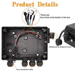 Winch Solenoid Relay Control contactor Box for 8000-17000lbs Electric ATV UTV…