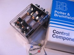 Potter and Brumfield Relay KUP-14-24 24VAC Coil 3PDT 10A – USED QTY 1