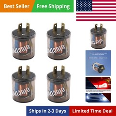 4 Pcs 2 Pin 12V Electronic Turn Signal Flasher Relay 2 Prong Flasher Relay 20…