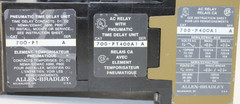 Allen-Bradley 700-PT + 700PT400A1 + 700P400A1 AC Relay with Time Delay Unit