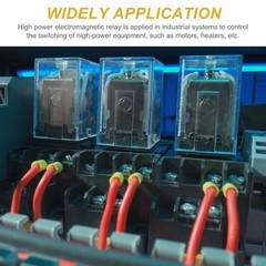 AC110V 120A Electromagnetic Relay, High Power Relay DPDT 2NO 2NC 8 Terminals …