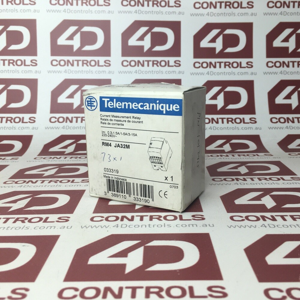 RM4-JA32M | Telemecanique | Current Relay 300V 5A RM4 + Options, Sealed