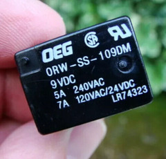 🔥LOT of 10 New🔥 OEG 9V HI-POWER 7A SPDT-NO RELAY’s ORW-SS-109DM