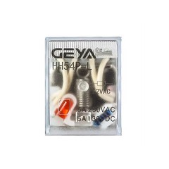 GEYA DC12/24V AC12/24V AC220V 8 Pins 4PDT Electromagnetic Relay & Socket Base