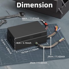 Relay Box 12V 10 Way Relay Block and 10 Way ATC/ATO Blade Fuse Panel Pre-Wired