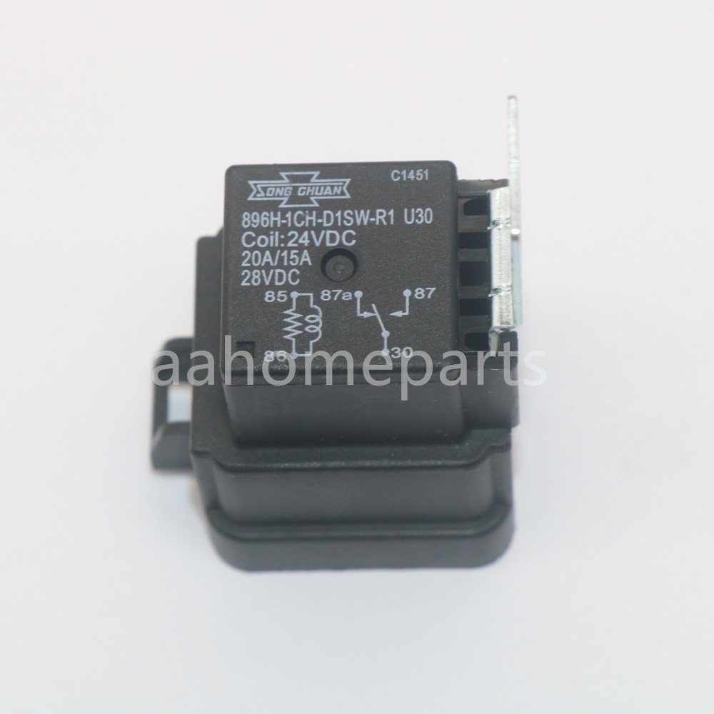 Automotive Power Relay 5-Pin 24VDC 20A/15A 896H-1CH-D1SW for Song Chuan