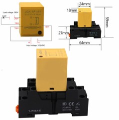 Rail Type Solid State Relay for MGR JGX-5F-MY 5A 3-32 VDC 24-380 VAC DC-AC