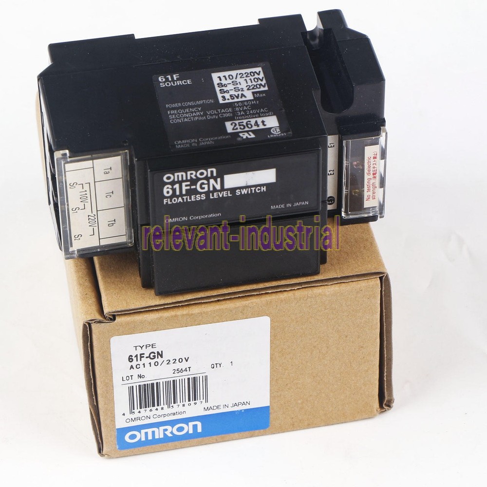 New OMRON 61FGN liquid relays 61F-GN