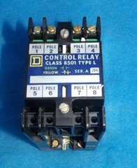 NOS Square D 8501 LO-40 Type L Series AJH 10A Control Relay + 1 Year Warranty