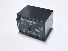 JS1A-48V AJS3313 Matsushita Power Relay 48VDC SPST-NO 10A PCB 4-Pin