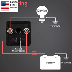 2 Pack 12V 200 Amp Continuous Duty Relay Switch Car Starter Heavy Duty Spli