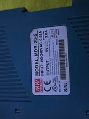 Mean Well MDR-60-5 5V 10A 60W DIN Rail Power Supply 100-240VAC lot of 2
