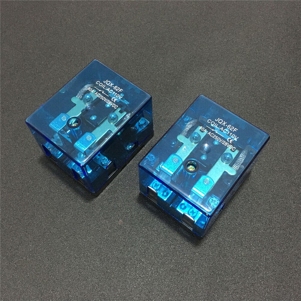 4pcs High Power Relay DC 12V 24V 110V 220V AC DPDT 2NO 2NC JQX-62F 2Z 80A