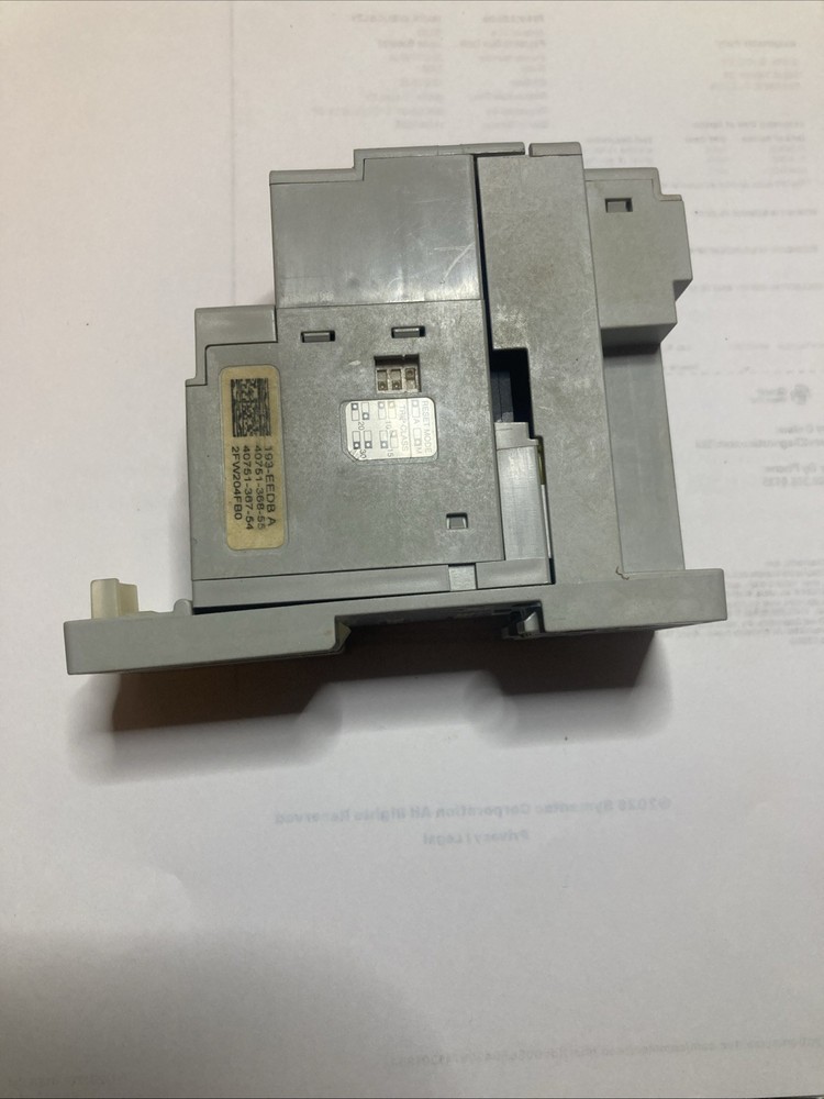 Lot Of 1 AB 193-EEDB Overload Relay and 1 AB 193-EPB Relay Mounting Base