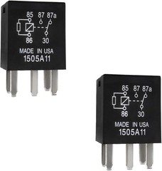 2 Pack 40A Waterproof Relay – Compact 5 Pin Design for Automotive Applications