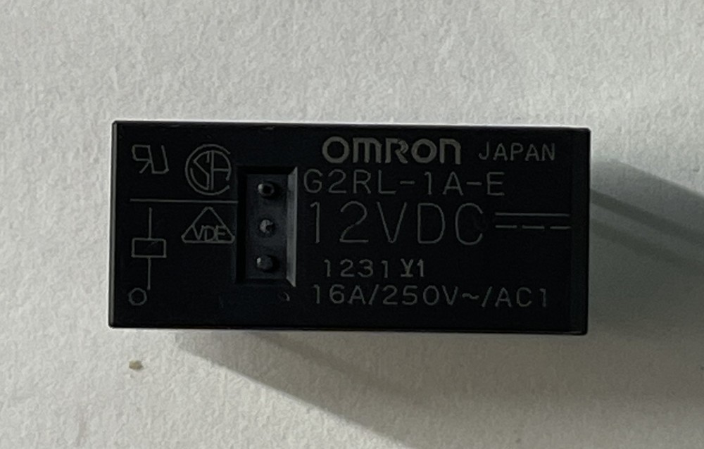 New 2-pcs OMRON G2RL-1A-E 12VDC 16A 250V Relay Through Hole Made in Japan