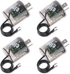 2Pin LED Flasher Relay with Ground Wire, Universal 12V Car Accessories Blinker R
