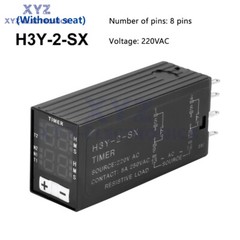 H3Y-2-SZ DC12V 24V AC220V Power on Delay Controller Digital Display Time Relay