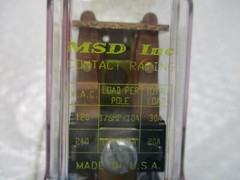 MSD INC 219ABAP RELAY 120VAC NSNP
