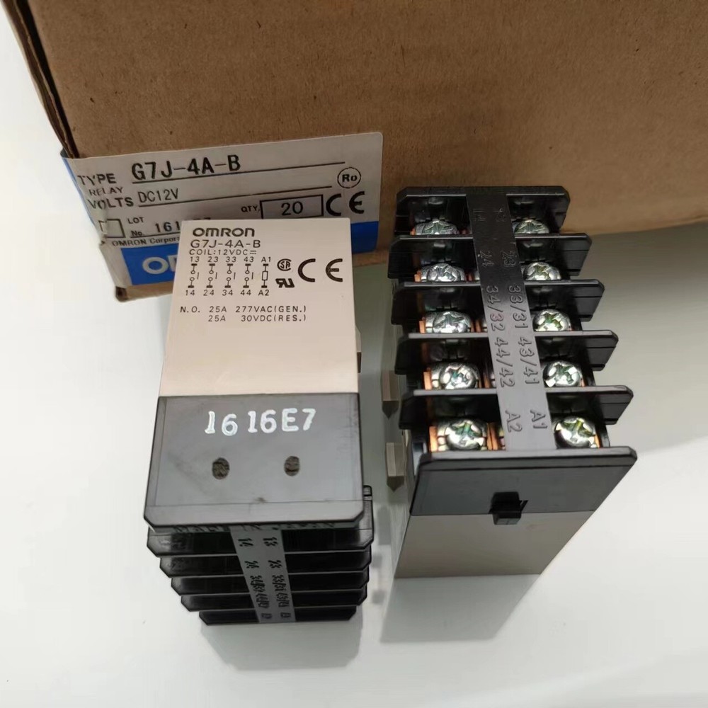 1Pce G7J-4A-B 12VDC General Purpose Relay 25A 250VAC, 125VDC – Max
