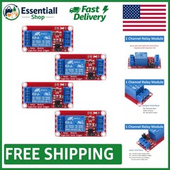 4pcs 1 Channel DC 24V Relay Module with Optocoupler – High/Low Signal Support