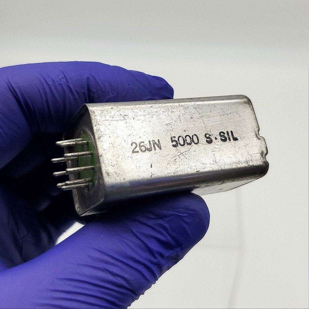 Sigma 26JN 5000 S-SIL Relay 2-1/8″L x 7/8″ 9-Pin USA Made Vintage
