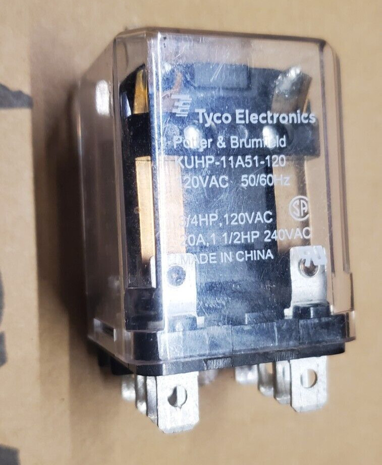 General Purpose Relay KUHP-11A51-120 DPDT (2 Form C) 120VAC Coil Chassis Mount