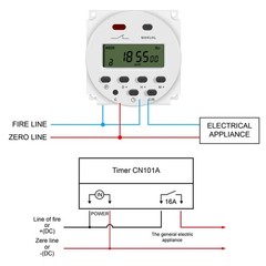 Digital LCD Power Programmable Timer Time Relay Switch Controller Power Timer