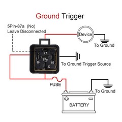 Waterproof Relay Kit, 12V 40A/30A, 5 Pin SPDT, Heavy Duty 14 AWG Tinned Coppe…