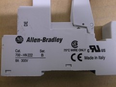 Quantity 7) 700-HN222 B Allen Bradley NEW 8 Blade DIN Rail Mount Relay Sockets
