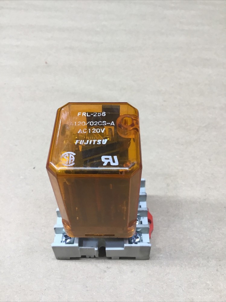 FRL-256 Fujitsu Relay A120/02CS-A, AC120V 30VDC, W/ Base #702K149