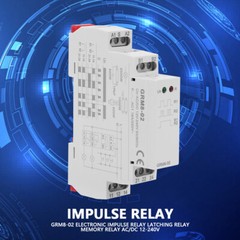 GRM8-02 Electronic Impulse Relay Latching Relay Memory Relay AC/DC 12V-240V
