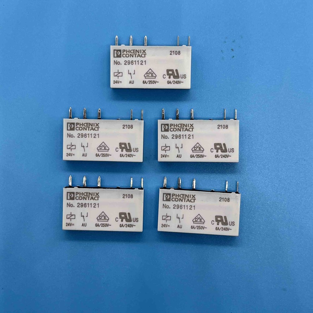 5PCS Replace For Phoenix No.2961121 Contact Power Relay 24VDC 5-Pin 6A 240v~250V