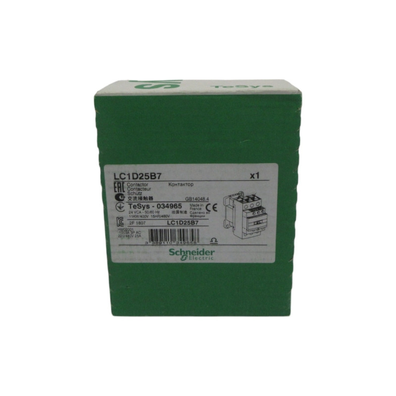 SCHNEIDER ELECTRIC LC1D25B7 24VAC NSFS