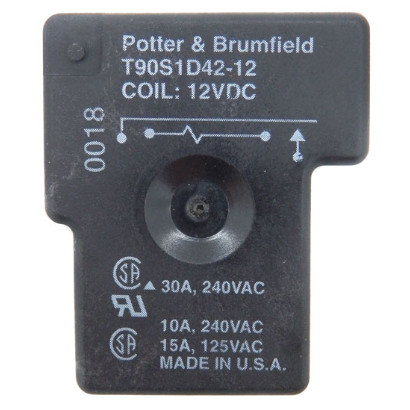 Potter & Brumfield 12VDC 30A SPST-NO PCB Relay T90S1D42-12